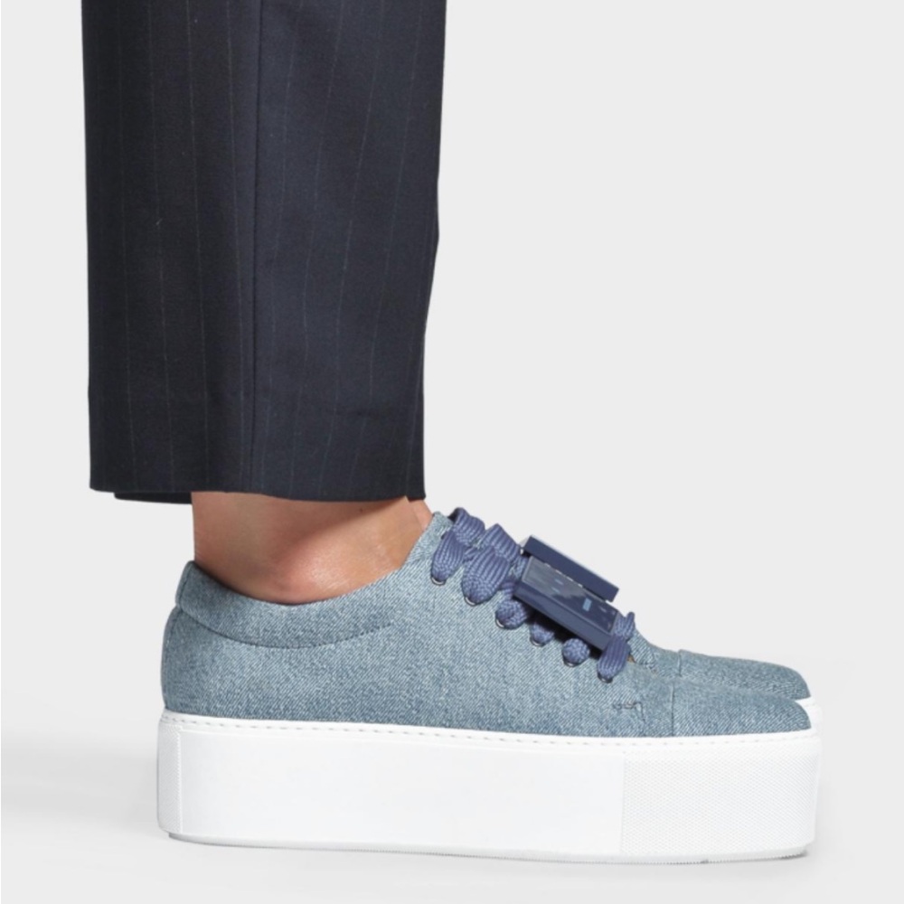 Acne Studios drihanna platform denim sneakers Size 40